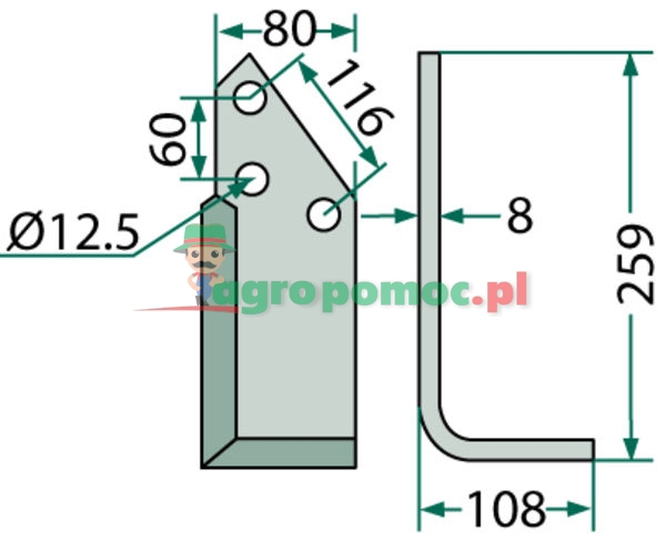 Angled blade | TS 1675/6 | zdjęcie nr 2