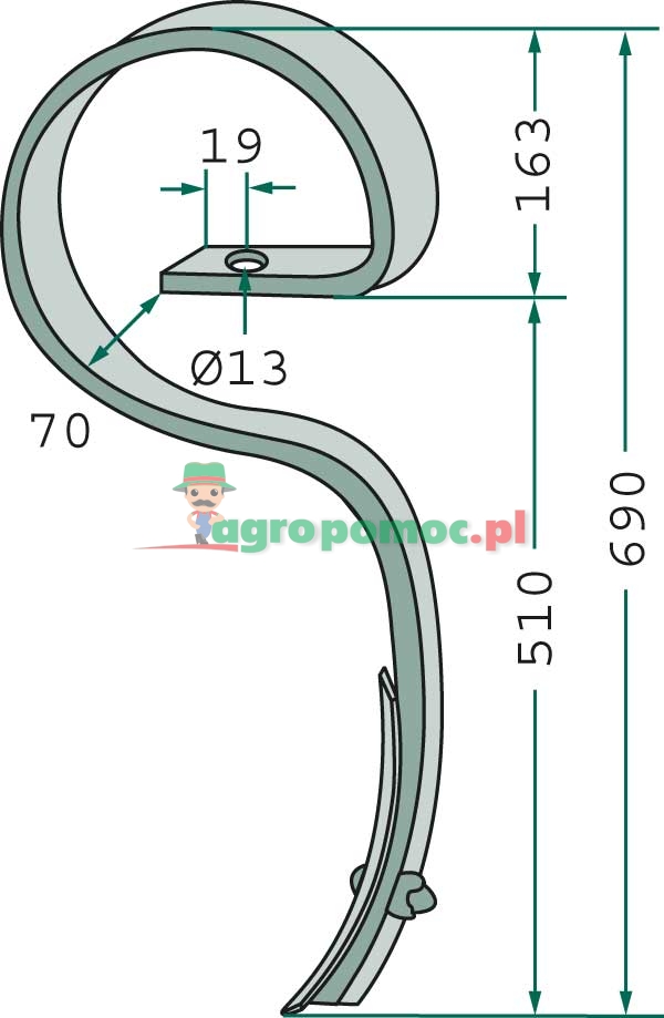 Big harrow tine | zdjęcie nr 2