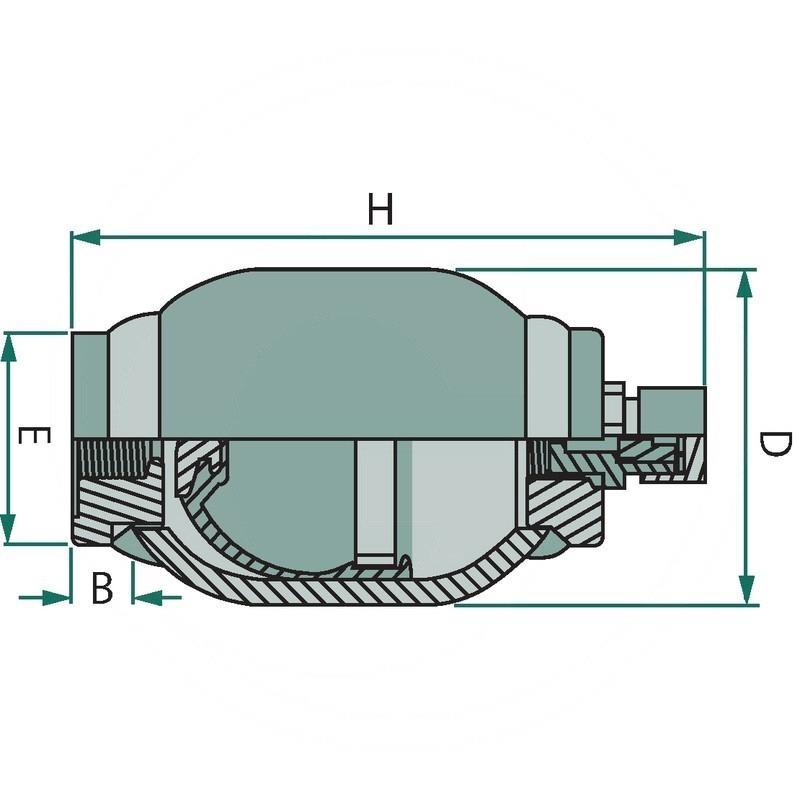 Bladder accumulator 2000 cm³ M18x1,5 | zdjęcie nr 2