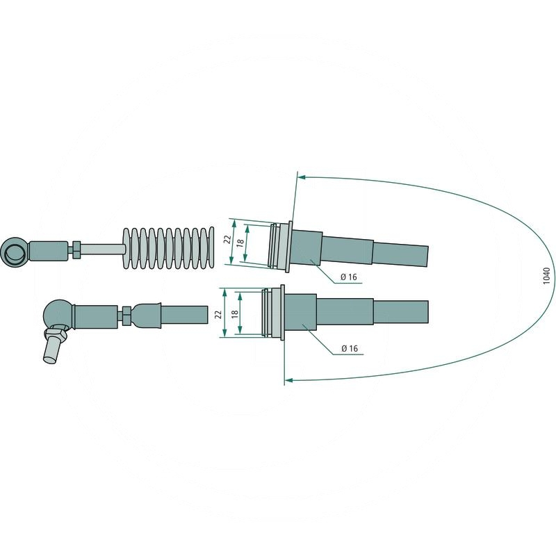 Bowden cable | 1-34-644-652 | zdjęcie nr 2