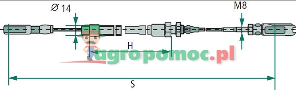 Brake cable | 05.089.03.06.0 | zdjęcie nr 2