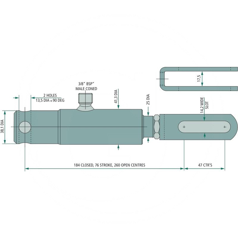 Brake cylinder BR25SL | zdjęcie nr 2