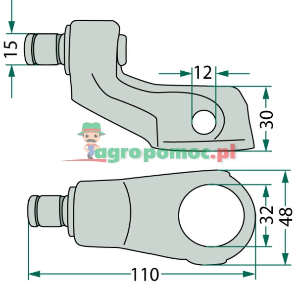 Control lever | 261800141 | zdjęcie nr 2