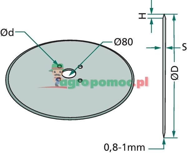 Coulter disc hole | 31-3520105 | zdjęcie nr 2