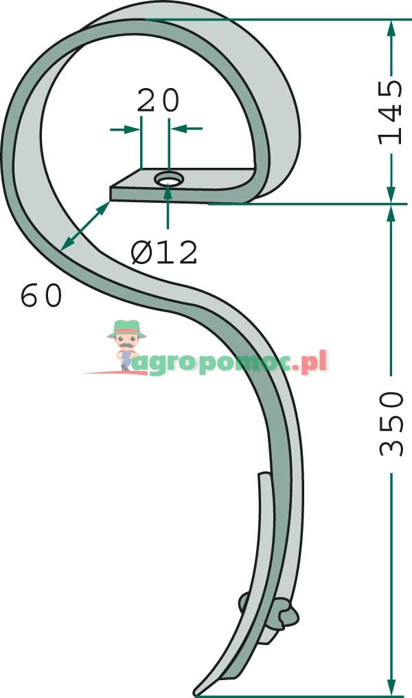 Cultivator tine | 0422120 | zdjęcie nr 2
