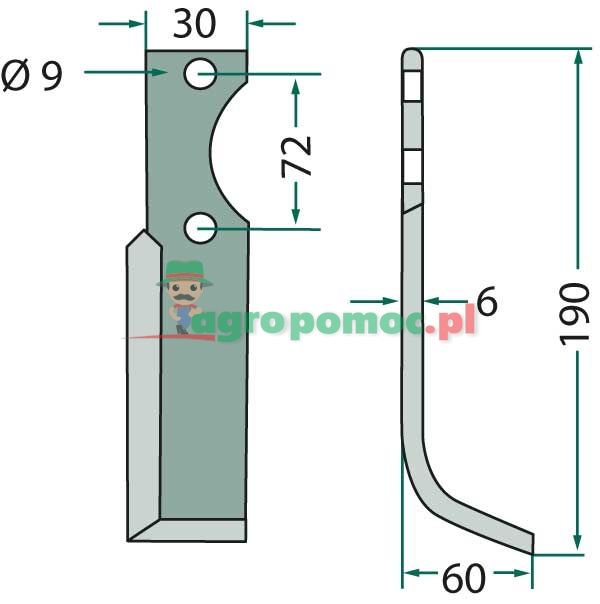 Curved blade | E 0143-11 | zdjęcie nr 2