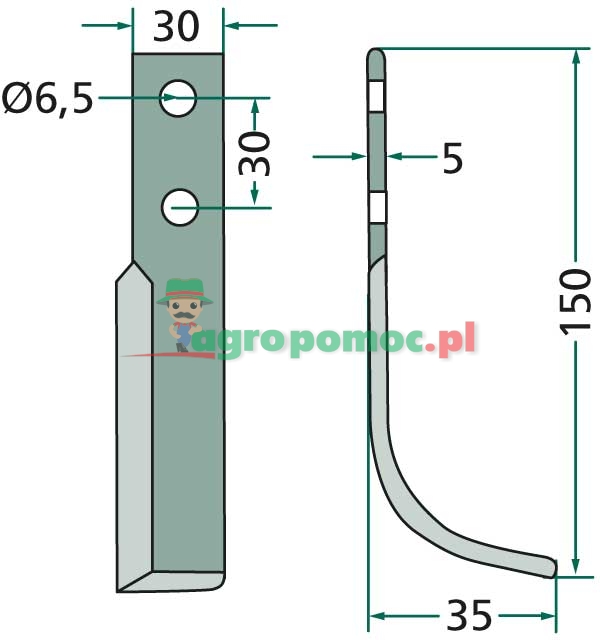Curved blade | 2832440110 | zdjęcie nr 2