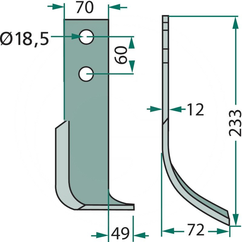 Curved blade | 52322000 | zdjęcie nr 2