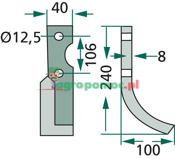 Curved blade | 1400078 | zdjęcie nr 2