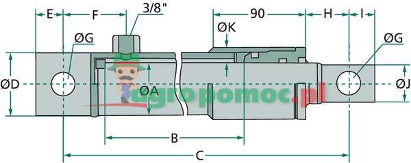 Cylinder SA-40-550-690 | zdjęcie nr 2