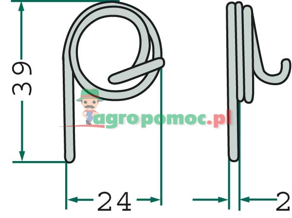 Fixing torsion spring | PZ-231 | zdjęcie nr 2