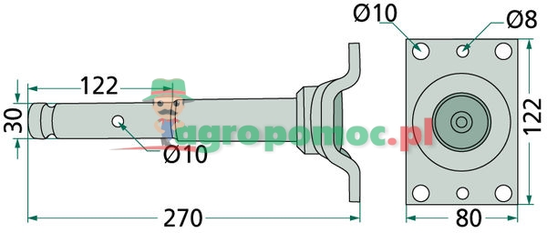 Flanged shaft | 206.700.25.0 | zdjęcie nr 2