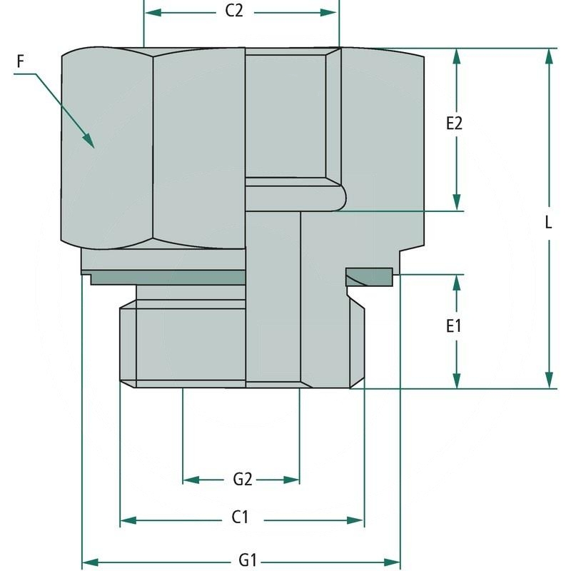 GA 1 1/4 M x 1/2 F BSP L=32 | RIR 1 1/4-1/2 WD | zdjęcie nr 2
