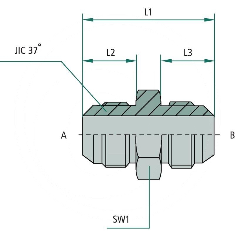 GA 1.1/16 M-JIC x 3/4 M-JIC | zdjęcie nr 2