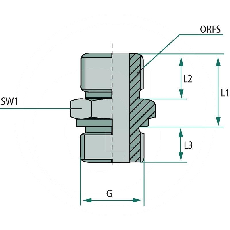 GA 11/16 M-ORFS x 3/4 M-BSP-WD | zdjęcie nr 2