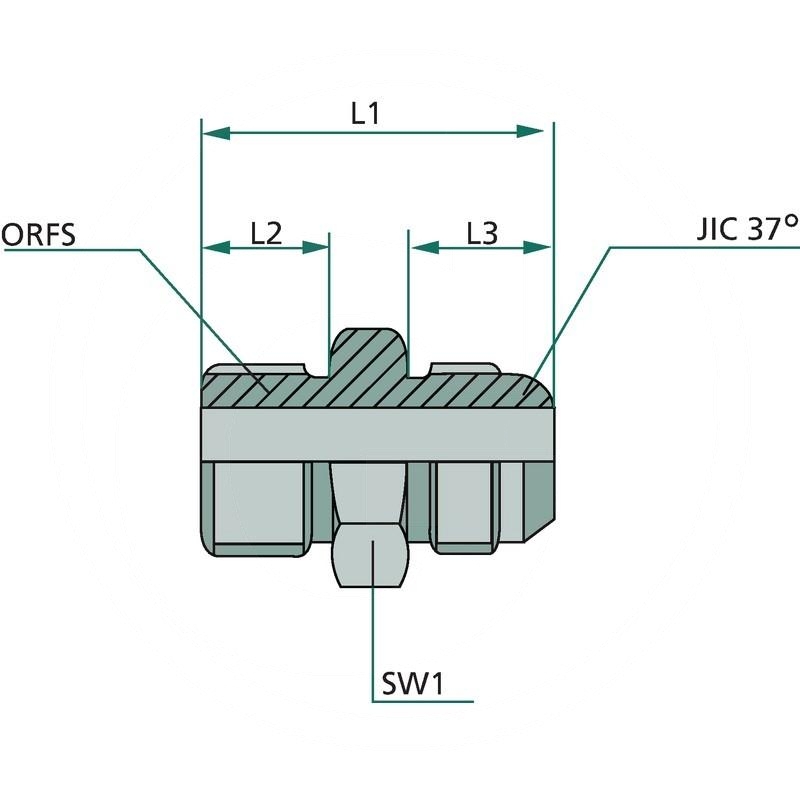 GA 11/16 M-ORFS x 9/16 M-JIC | zdjęcie nr 2