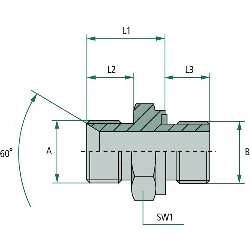 GA 1/4 M-BSP x 1/4 M-BSP WD | zdjęcie nr 2