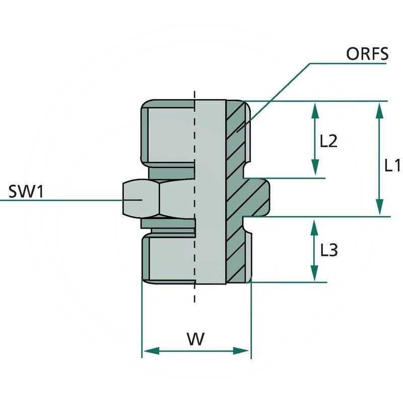 GA 9/16 M-ORFS x 1/2 M-UNF-OR | zdjęcie nr 2