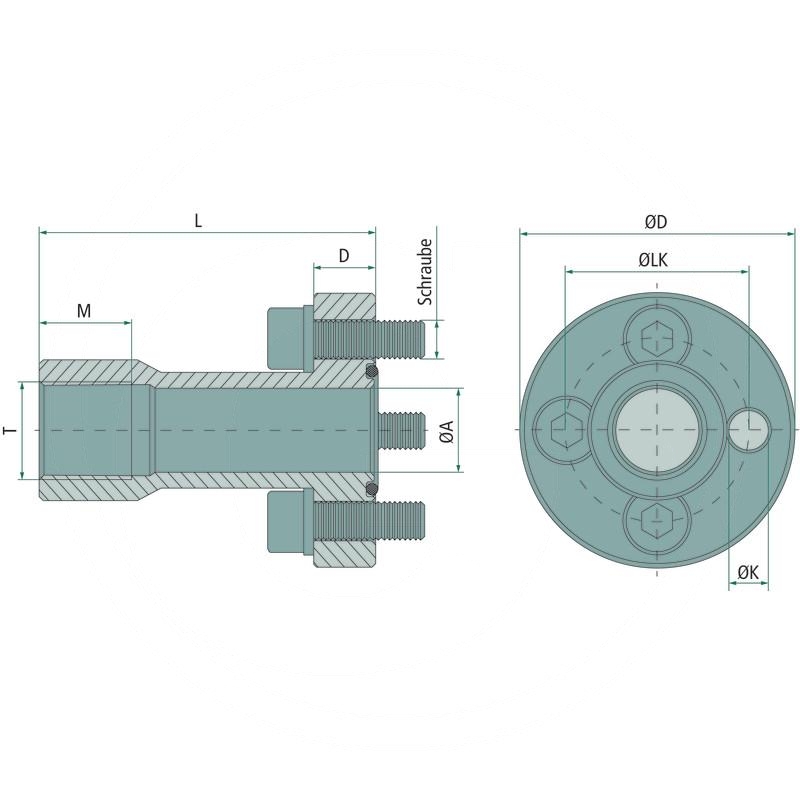 GP flange long LK30-3/8" | zdjęcie nr 2