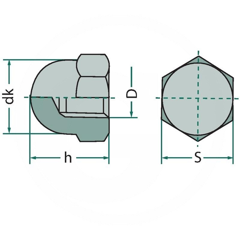Hexagon cap nut | zdjęcie nr 2