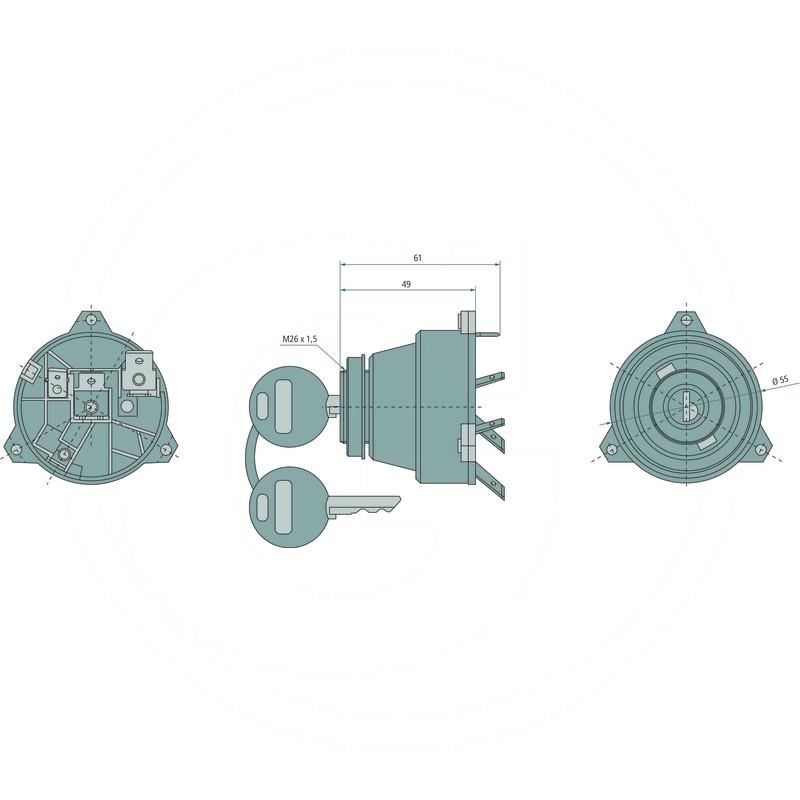 Ignition switch | 3136852R1, 131700580002 | zdjęcie nr 2