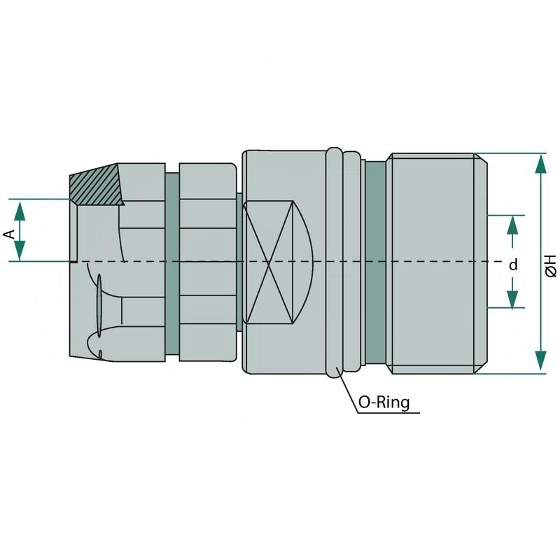 GRANIT KF (G1") IR DN25-BG6 Threaded connector, socket, internal thread | KF 1 IR 6 | zdjęcie nr 2