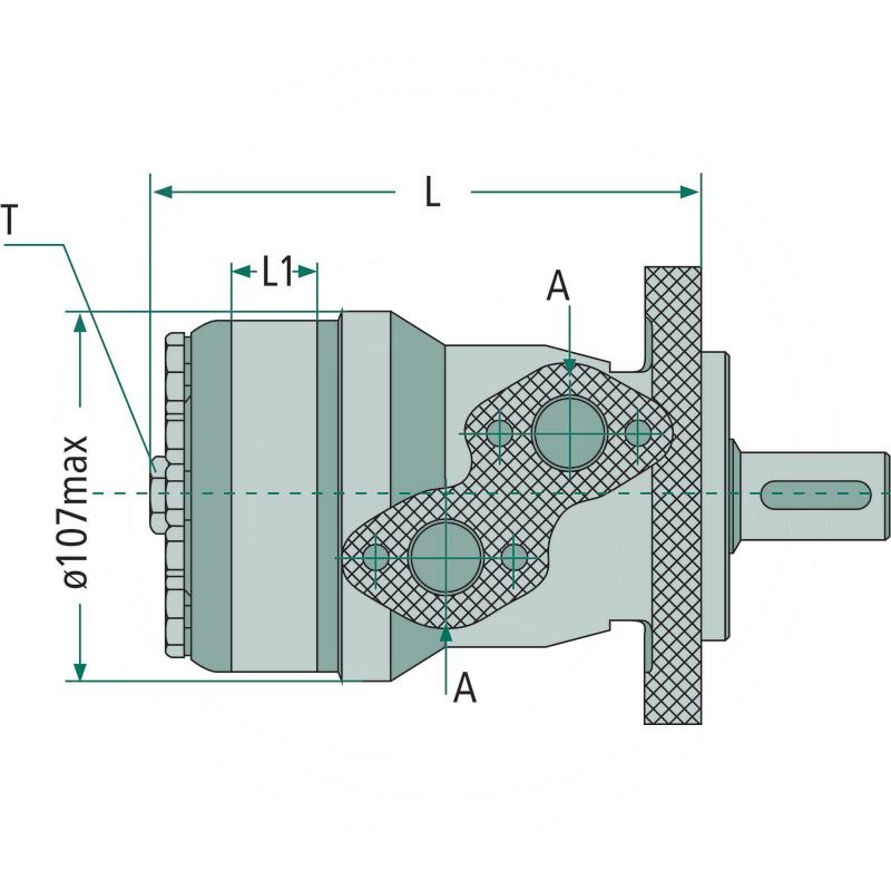 Motor BMR 315cc D=32mm G 1/2“ | zdjęcie nr 2