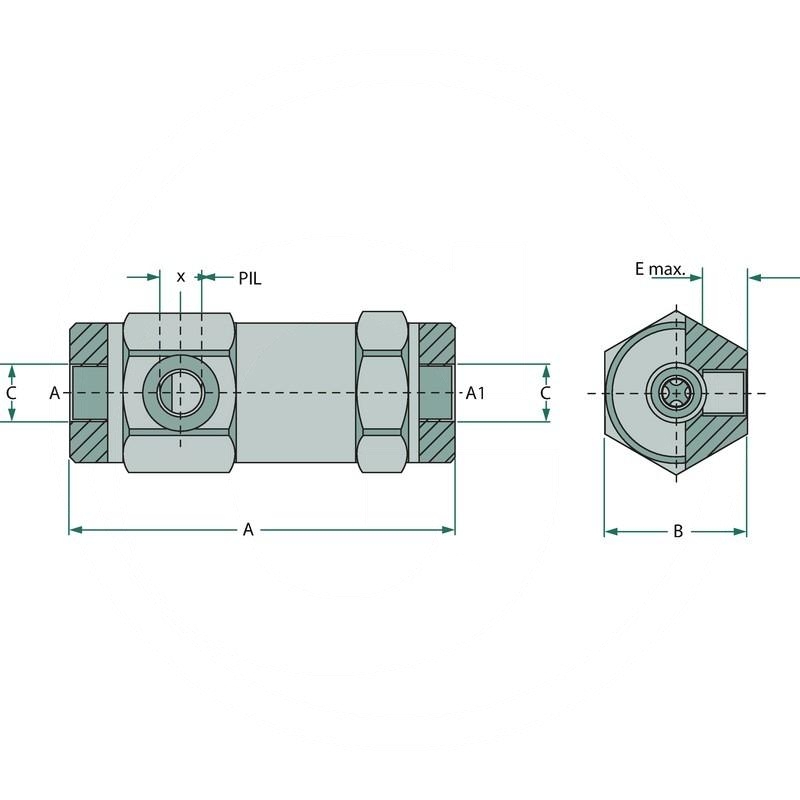 Non-return valve ESRV-EE-08 | ESRV-EE-08 | zdjęcie nr 2