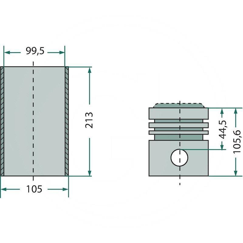 Piston set complete | K949474 + K964857 | zdjęcie nr 2