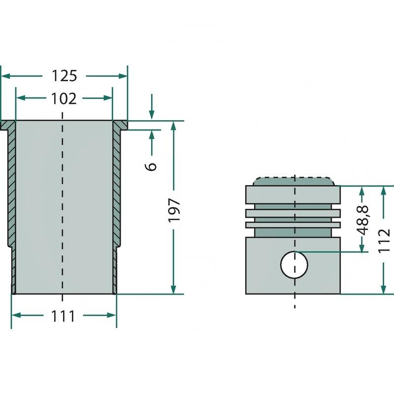 Piston set complete | AR90550 | zdjęcie nr 2