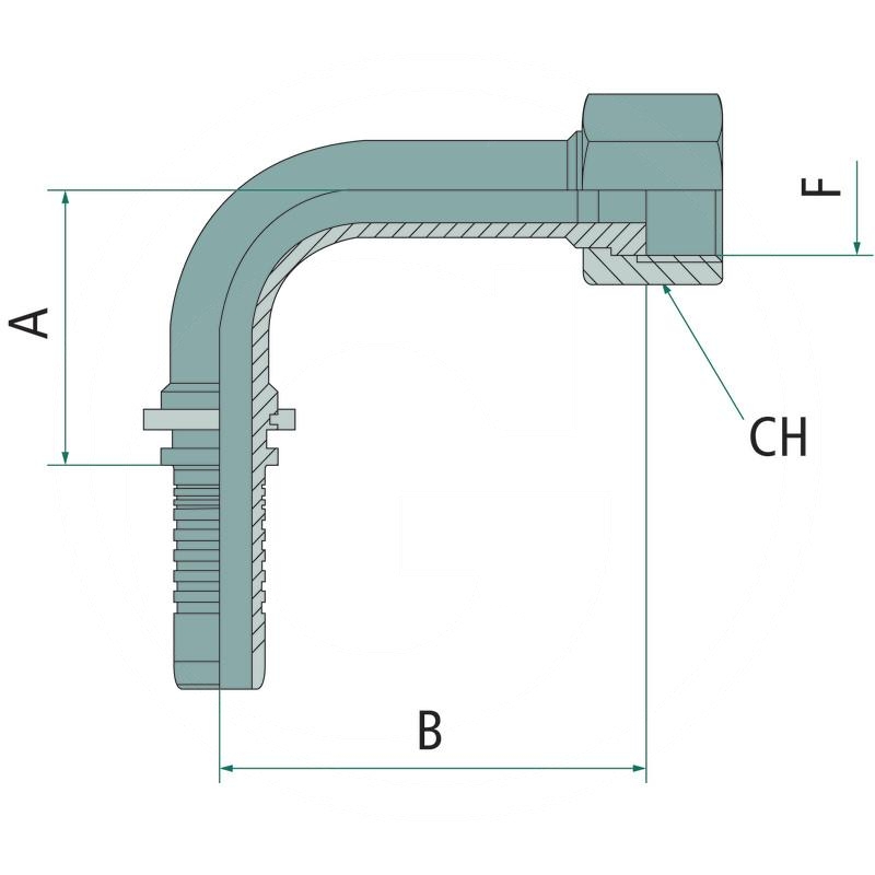 PN 10 DKORF 13/16" 90° SL=37,5 | zdjęcie nr 2
