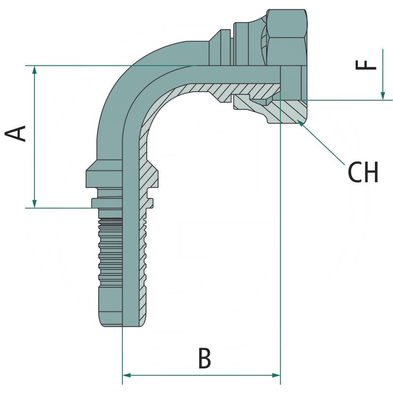 PN 10 DKR 3/8" 90° | zdjęcie nr 2