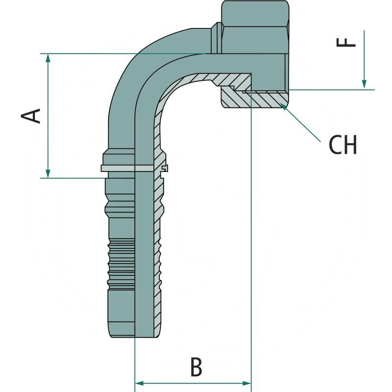 PN 16 DKORF 1.3/16" 90° IL | zdjęcie nr 2