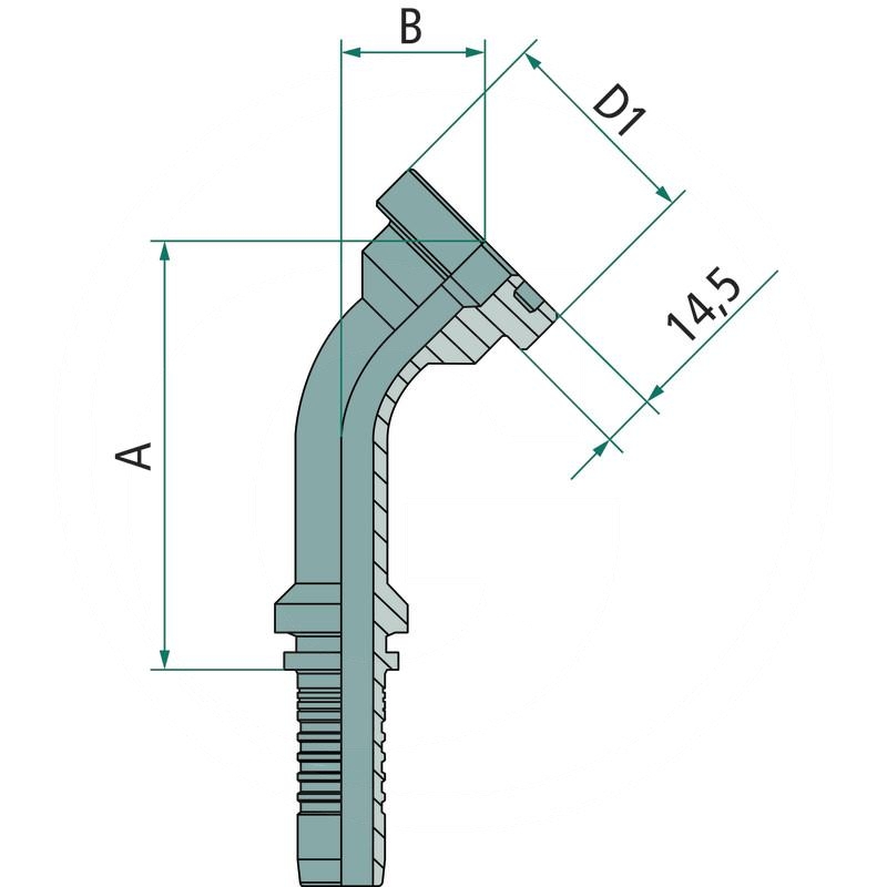 PN 25 SFS-CAT 1.1/4" 45° | zdjęcie nr 2