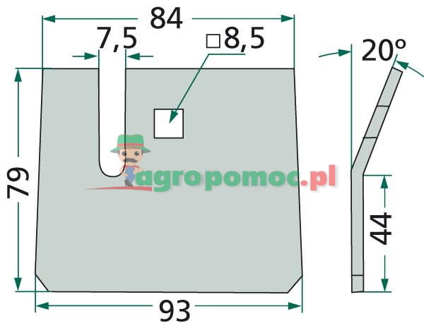 Pressed metal scraper | 180368 51-H101 | zdjęcie nr 2