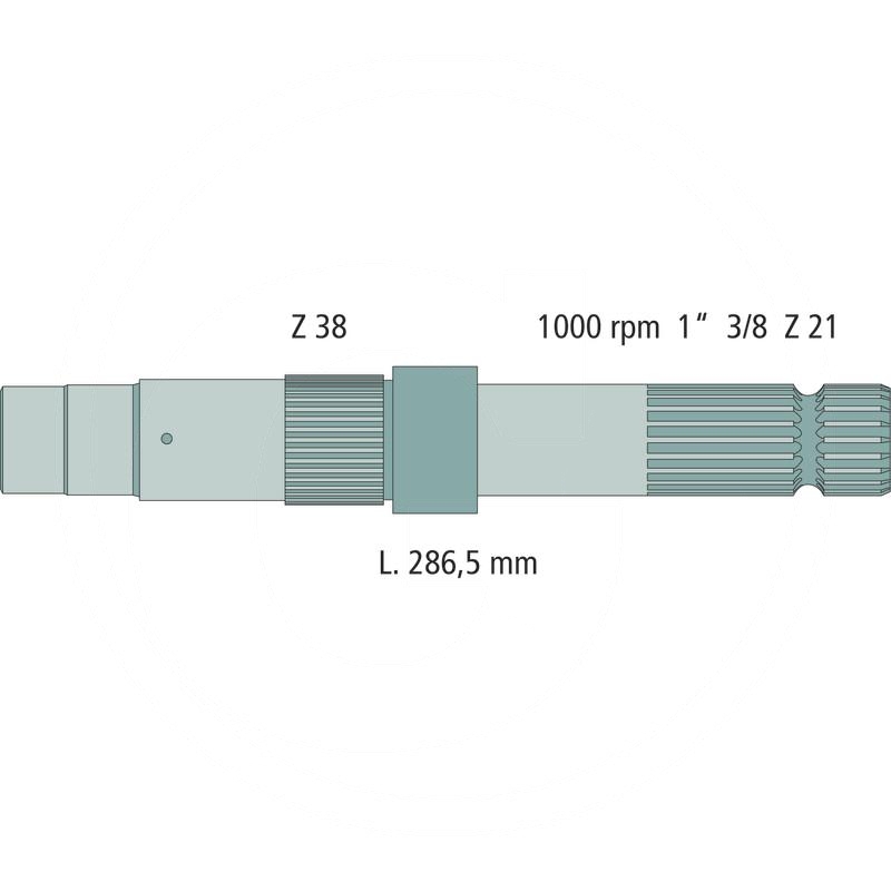 PTO shaft end piece | 3382072M6, 3382072M7, 3382072M5 | zdjęcie nr 2