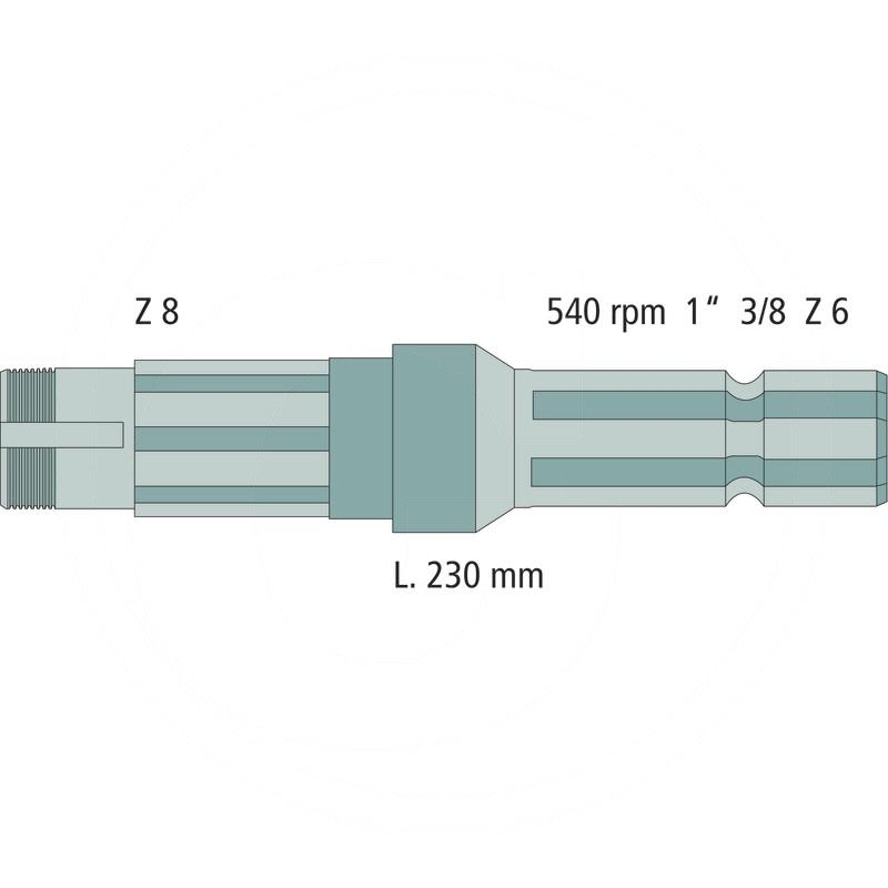 PTO shaft end piece | 7700012302, 7700502890 | zdjęcie nr 2
