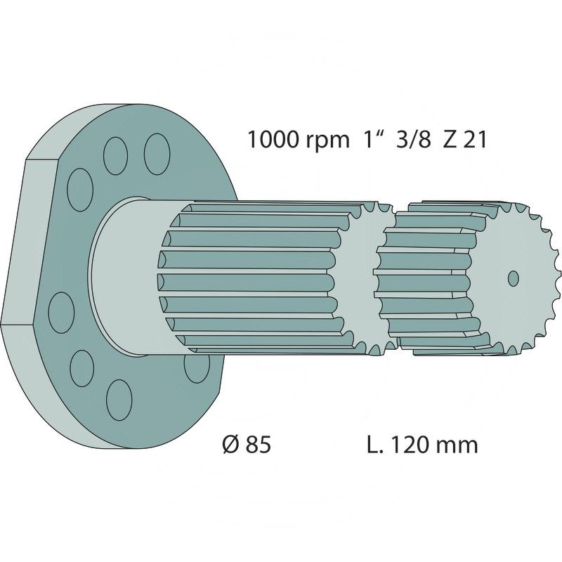 PTO shaft end piece | 7700027516 | zdjęcie nr 2