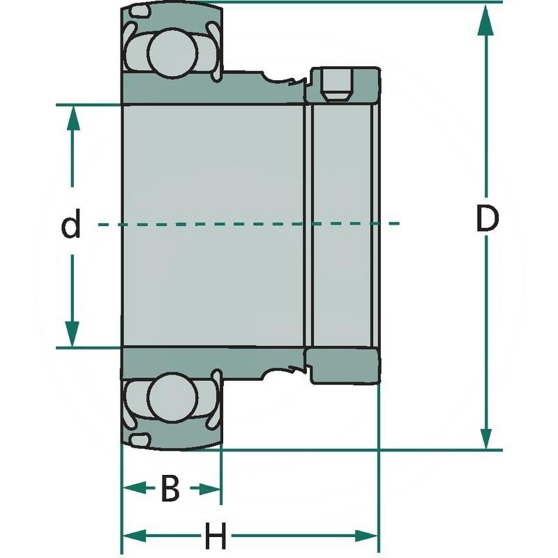 Radial insert ball bearing | AEL 206 | zdjęcie nr 2