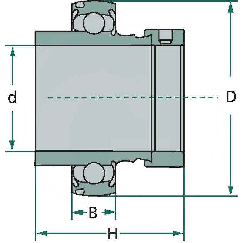 Radial insert ball bearing | UEL 206 | zdjęcie nr 2