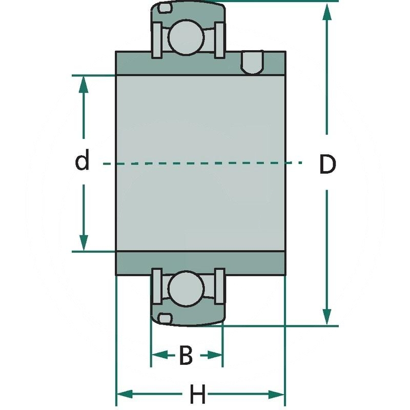 Radial insert ball bearing | UC 210 | zdjęcie nr 2