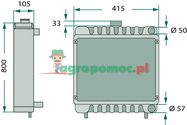 Radiator | AT26474, AL24115 | zdjęcie nr 2