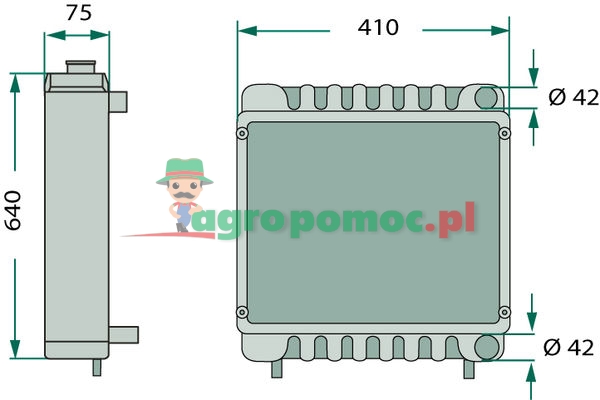 Radiator | 897358M4, 897357M92 | zdjęcie nr 2