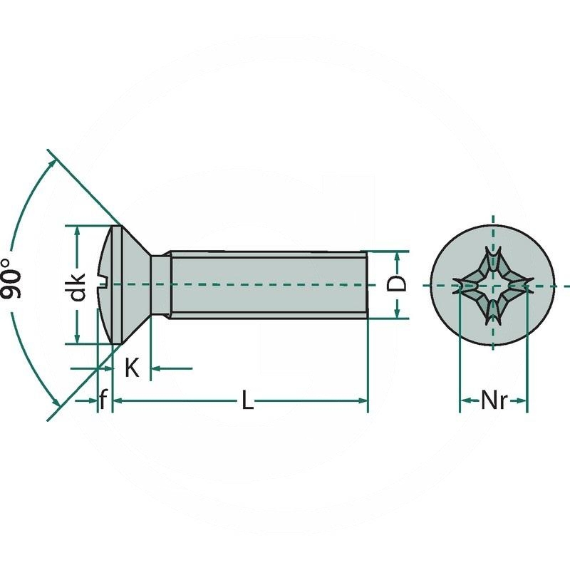 Raised countersunk head screw | zdjęcie nr 2