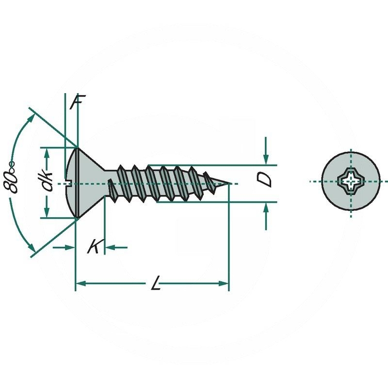 Raised countersunk self-tapping screw | zdjęcie nr 2