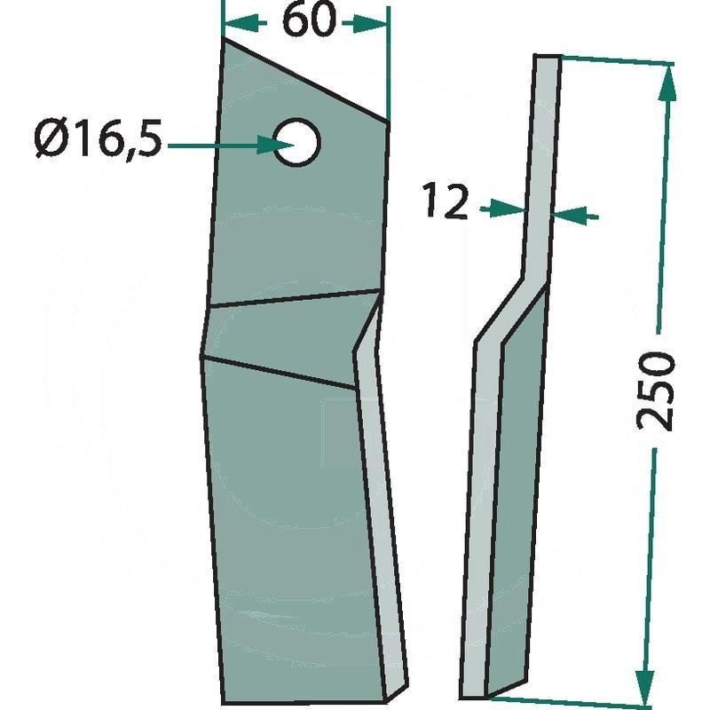 Rotary blade | 653828, 73000653828V | zdjęcie nr 2