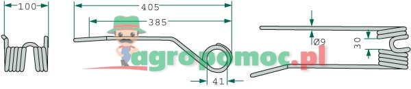Rotary tedder tine | 16502741, 06580647, 1.1064.030.129.00 | zdjęcie nr 2