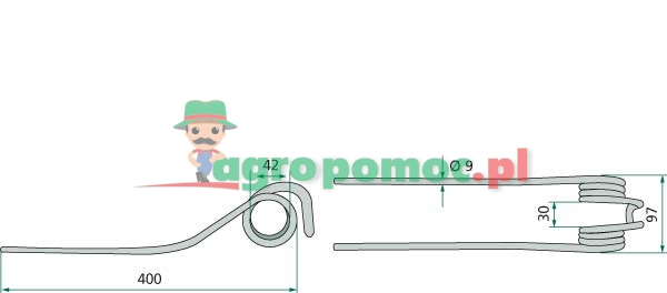 Rotary tedder tine | 67/87 | zdjęcie nr 2