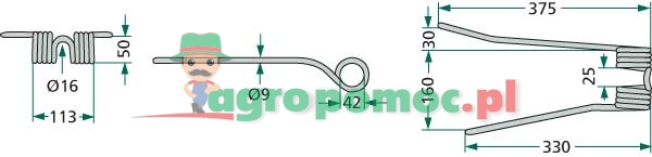 Rotary tedder tine | PZ-111 | zdjęcie nr 2