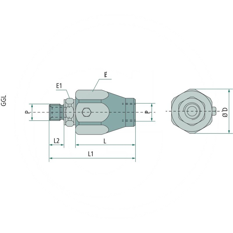 Rotary threaded fitting GDK-04 | zdjęcie nr 2